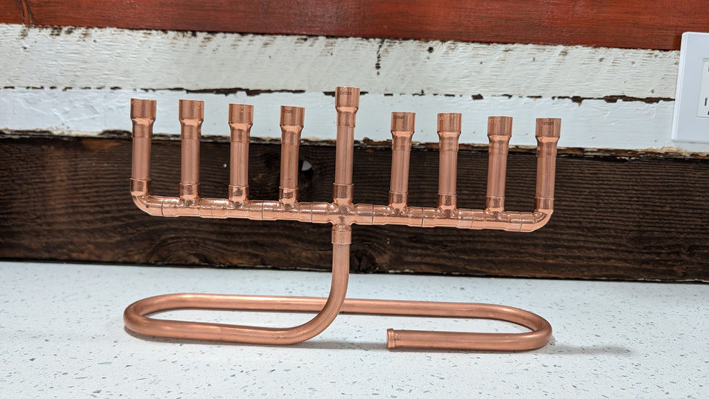 Custom Copper Menorah