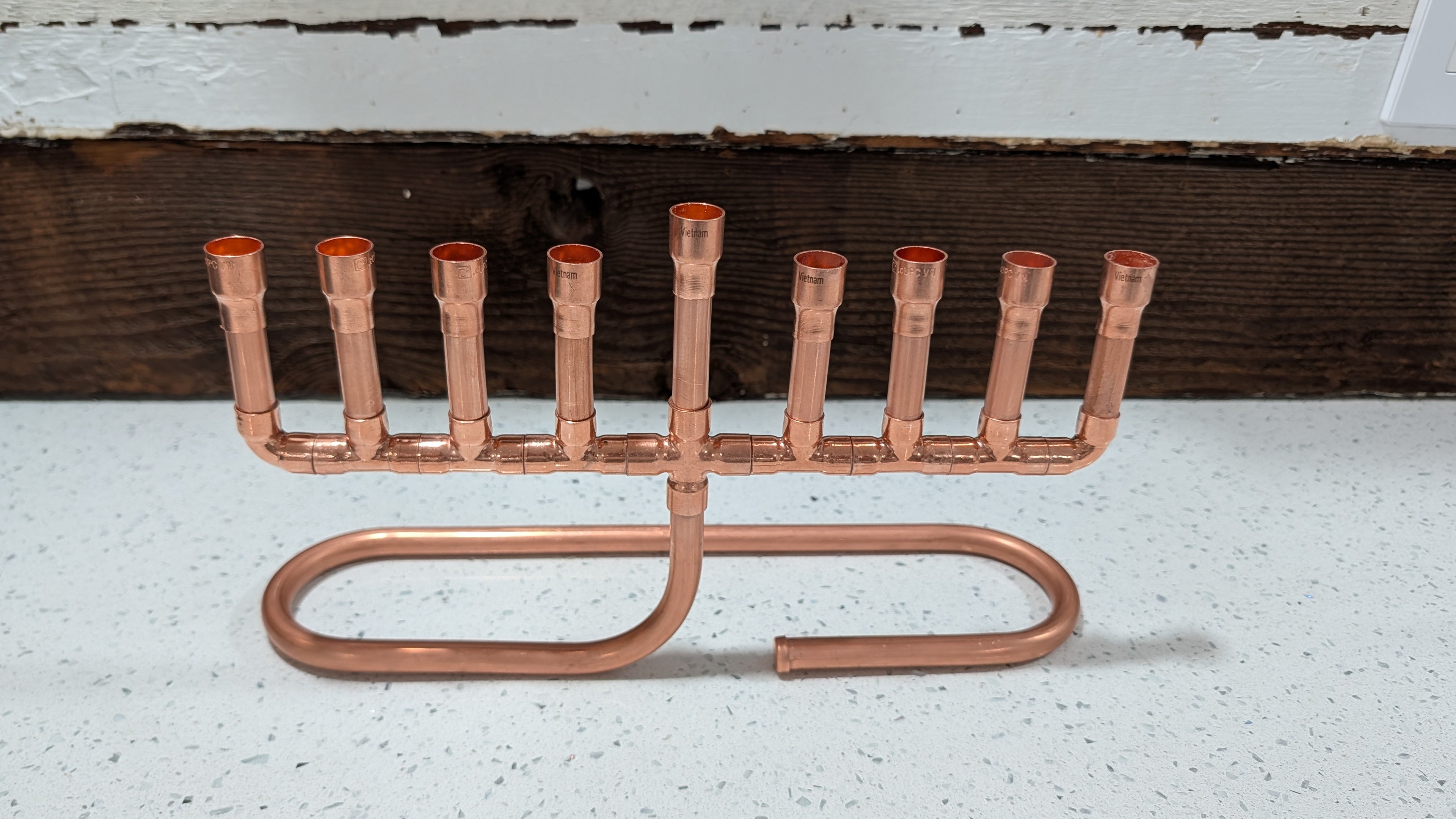 Custom Copper Menorah