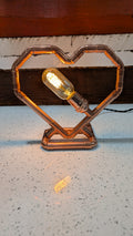 Copper Heart Lamp